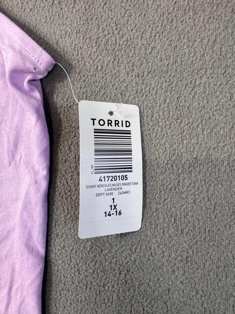 Disney ‘The Muses’ Tank, Torrid, Lavender Graphic Muscle Tank, NWT(small flaw) - Picture 8 of 16